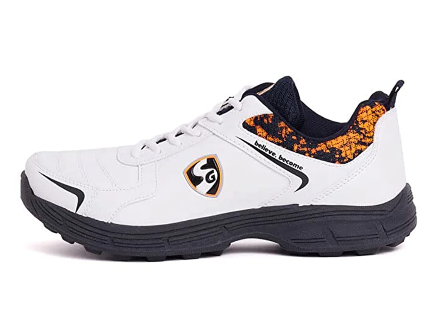 SG Mens Savage Cricket Shoe, White/Navy/Orange - 8Uk (B0C16N4D42) Amazon Price History, Amazon Price Tracker