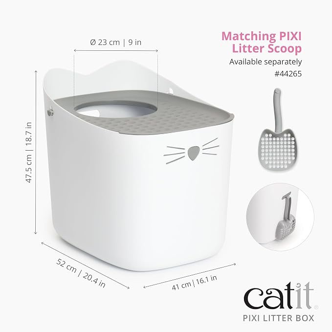 Arenero para gato Catit PIXI con tapa superior y diseño moderno miniatura 2