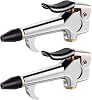 2 Pieces Lever Style Air Blow Gun with Rubber and Safety Tip Nozzles for Home Garage Shop Industrial