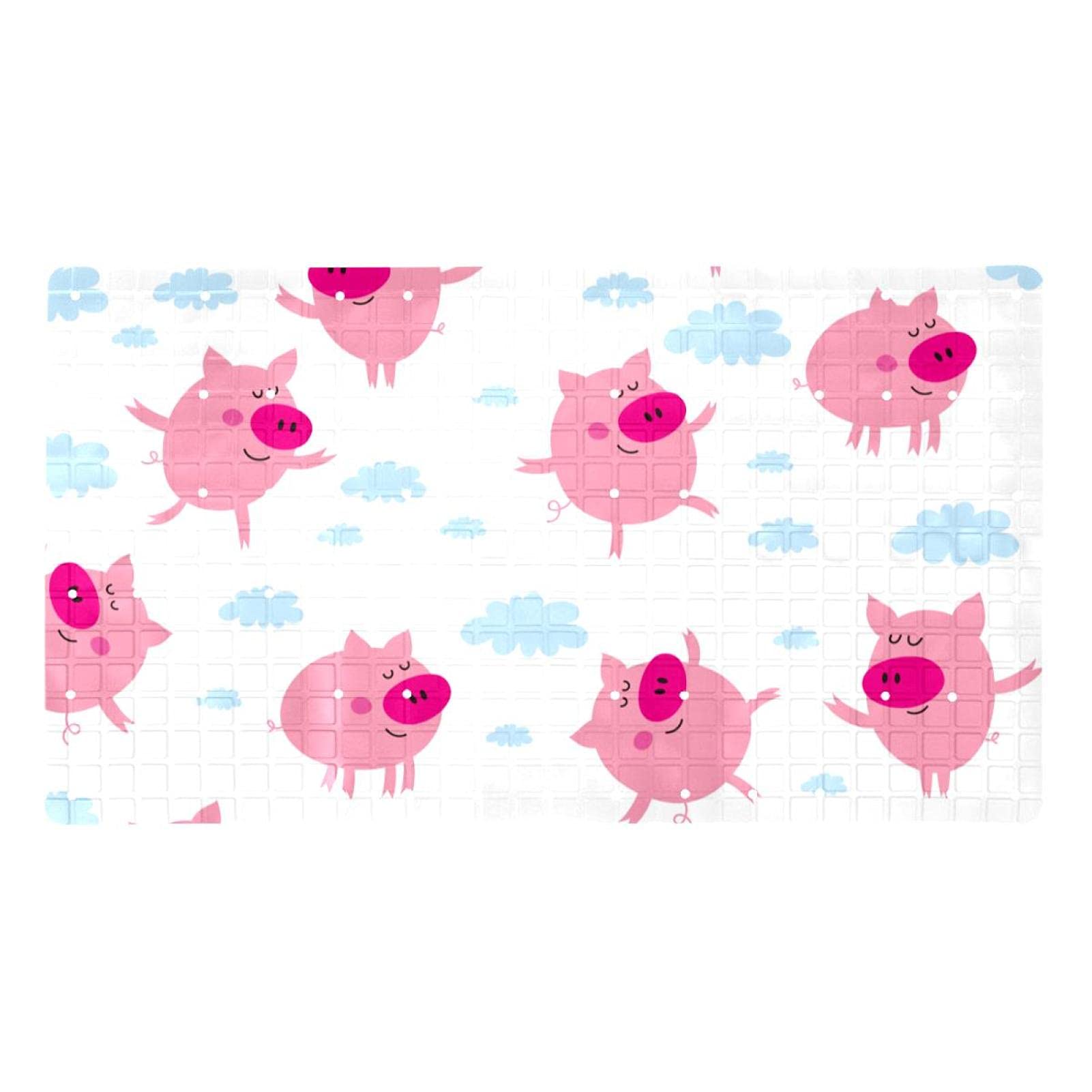 Tapis de bain antidérapant lavable en machine 40 x 70 cm