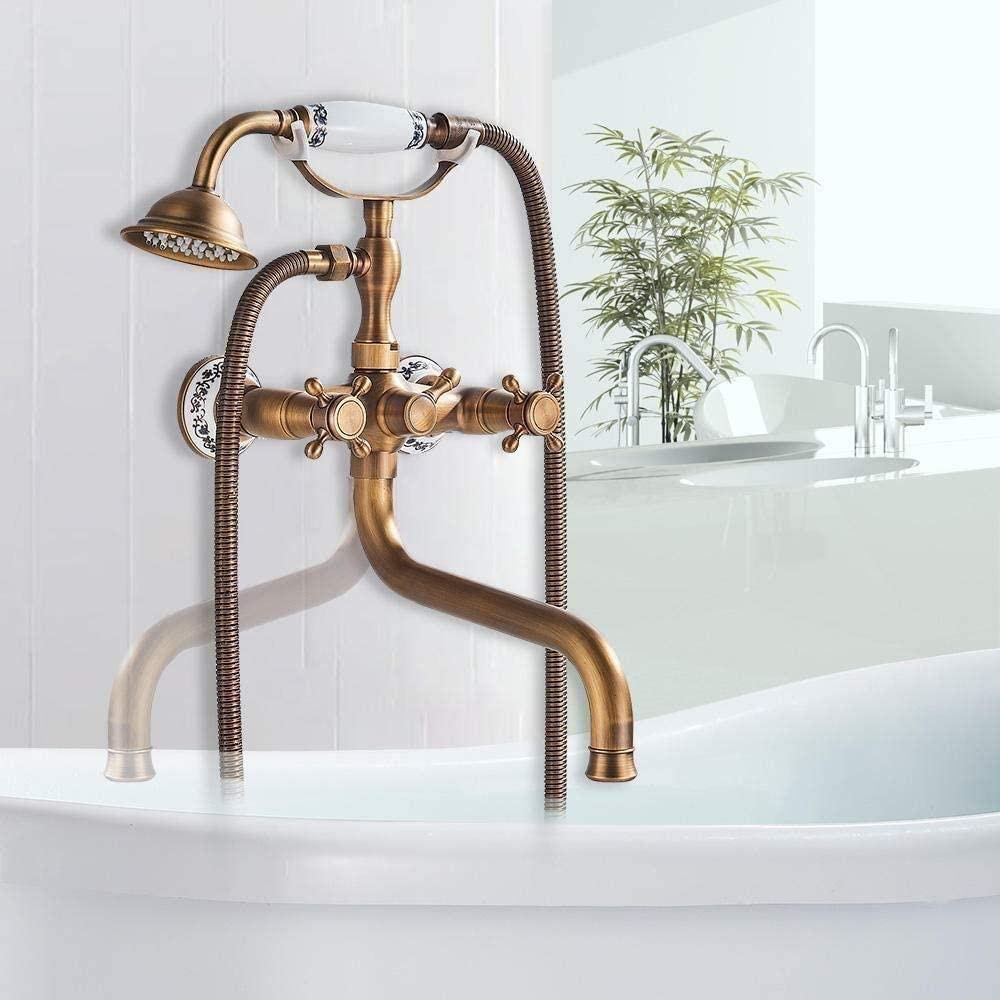Système de douche et bain en laiton pour une ambiance spa rétro à la maison
