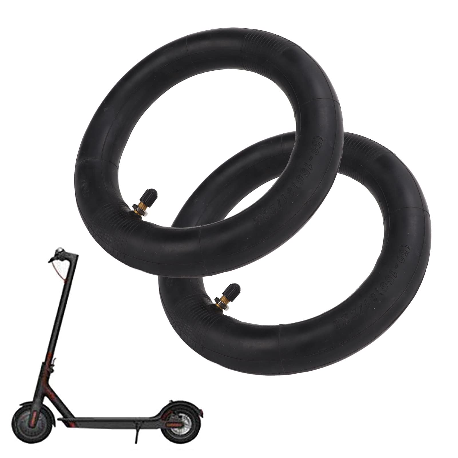 Chambres à air 8,5 x 2 Pouces, Valve Droite Plus épaisse et renforcée avec Outil pour pneus, adaptées aux Scooters et vélos