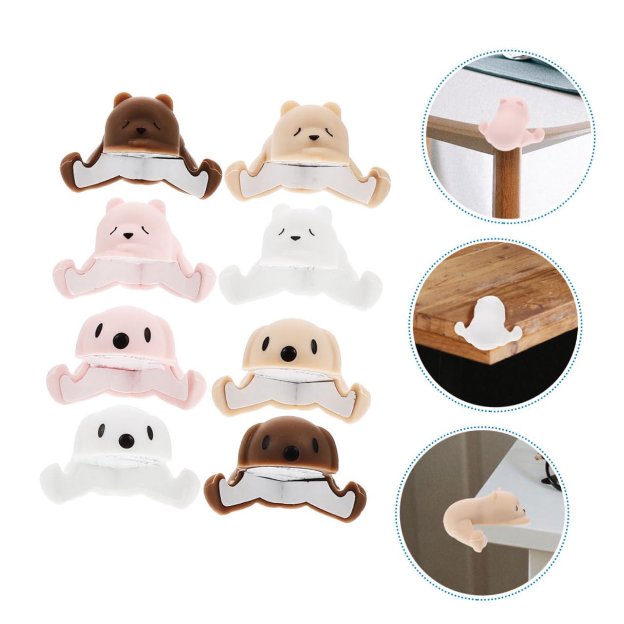 Toyvian 5 Sätze Eckenschutz Für Eckenschutz Für Möbel Selbstklebend Transparent Sicherer Schutz Für Möbelkanten Kindersicherheitslösung Für Zuhause 8 Stücke * 5