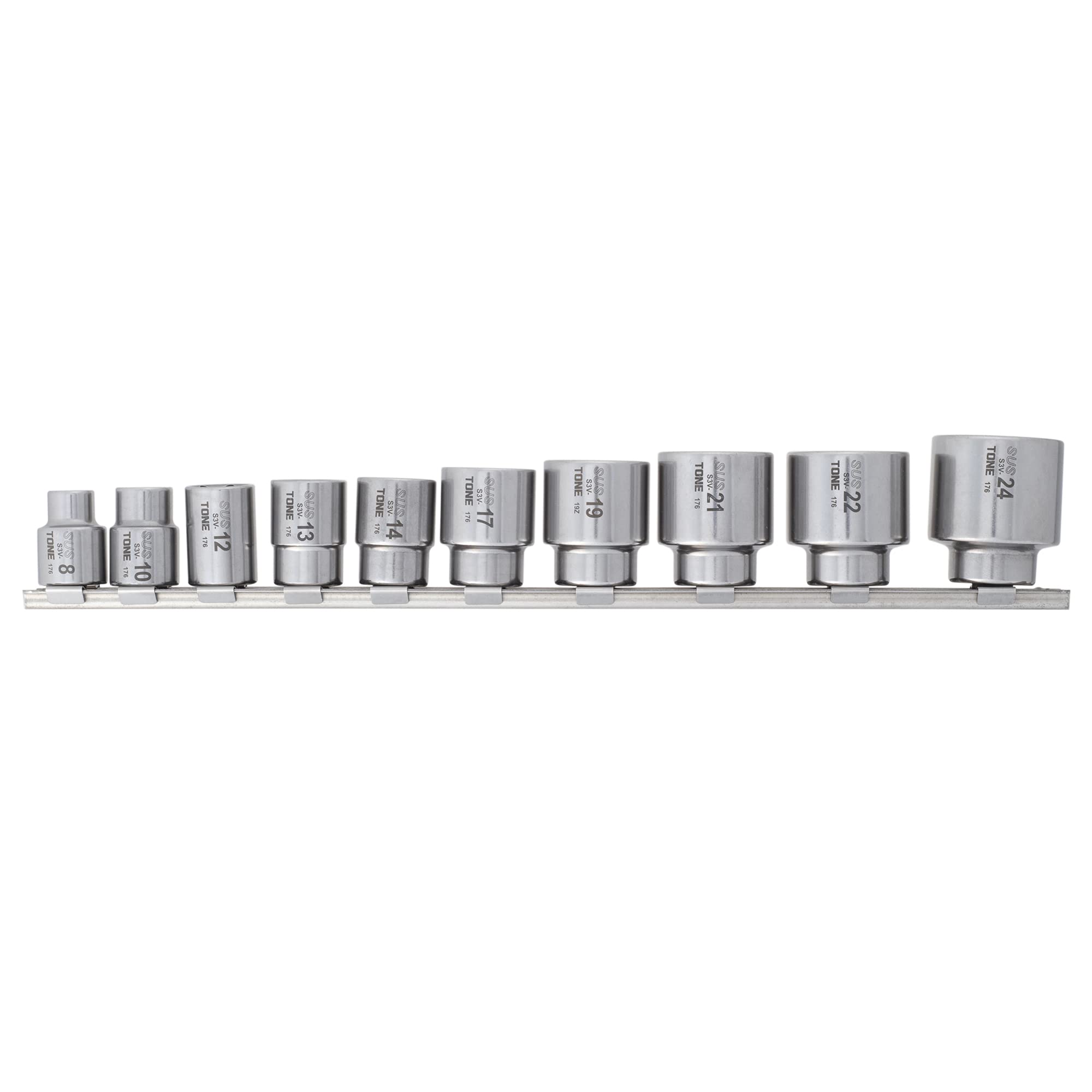 Amazon.co.jp: トネ(TONE) SUSソケットセット(6角・ホルダー付) SHS310 