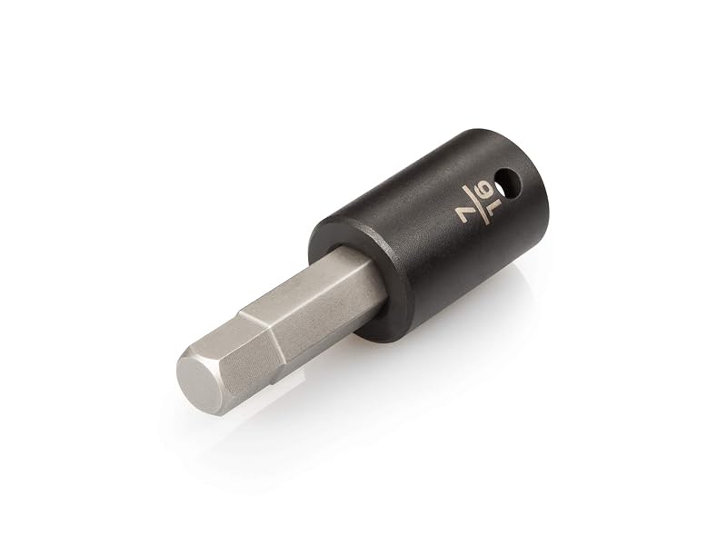Soquete de impacto com ponta bit hexagonal TEKTON, acionamento de 12,7 mm (1/2 pol.) e ponta de 11,1 mm (7/16 pol.) SIB22211