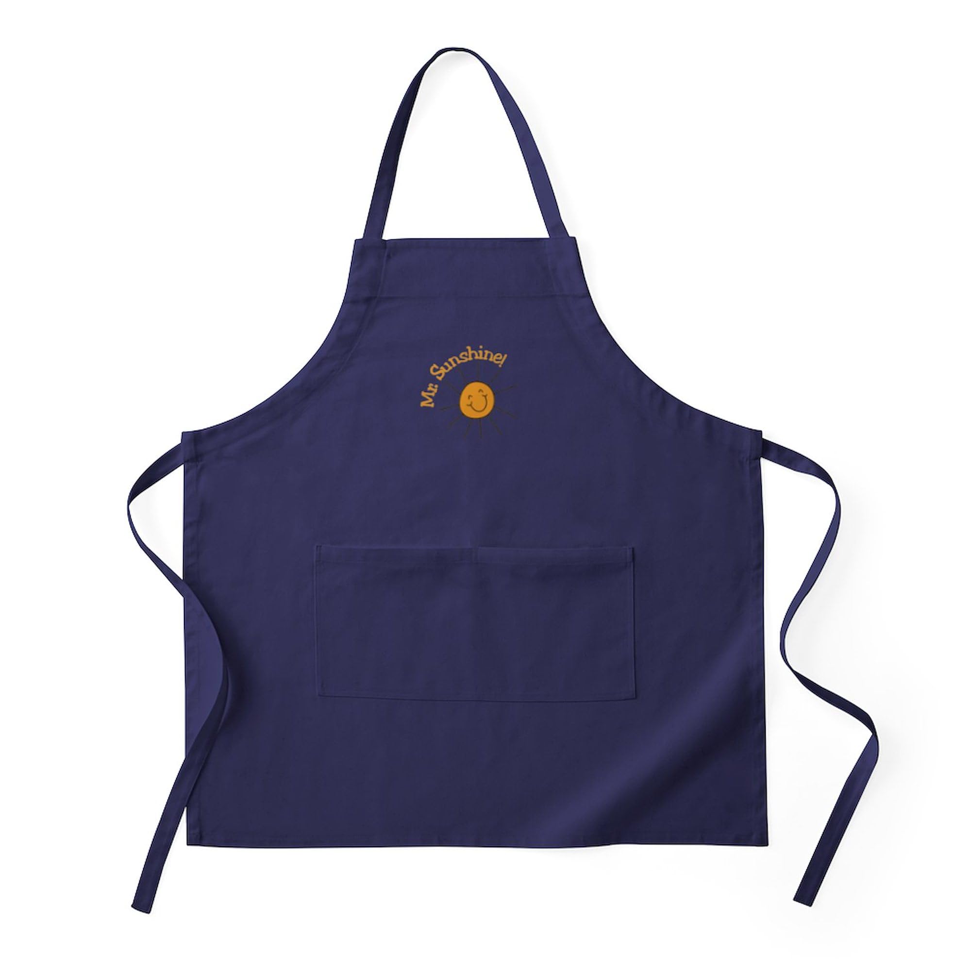 CafePress Mr. Sunshine Apron (Dark) Kitchen Apron with Pockets, Grilling Apron, Baking Apron