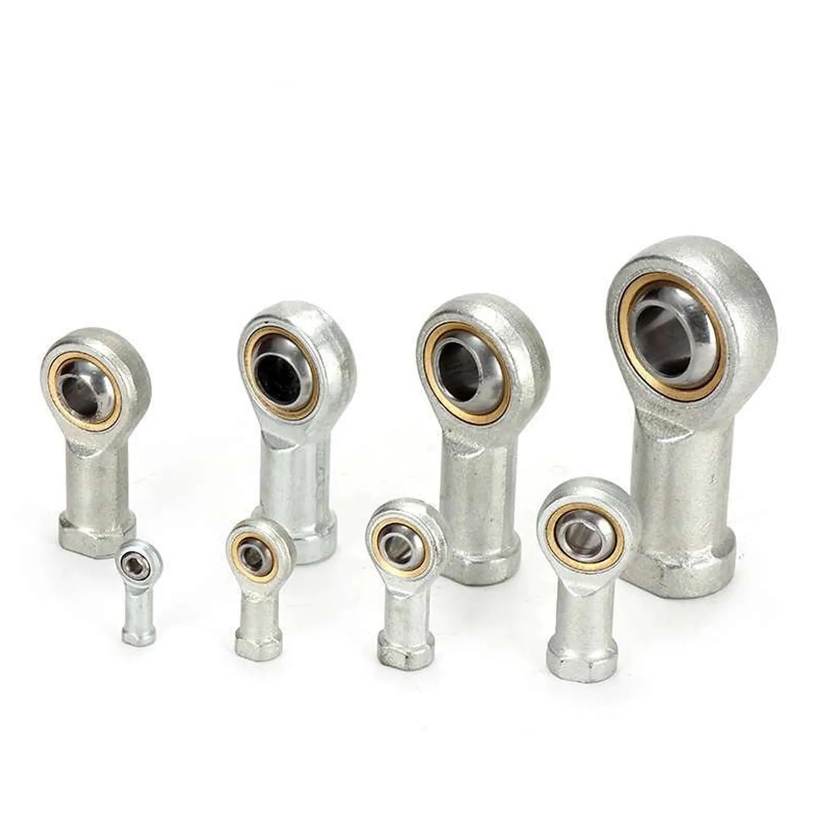 Palier d'articulation, Roulements sphériques d'extrémité de tige, roulement métrique mâle/femelle à rotule filetée 5-18mm, 10 pièces
