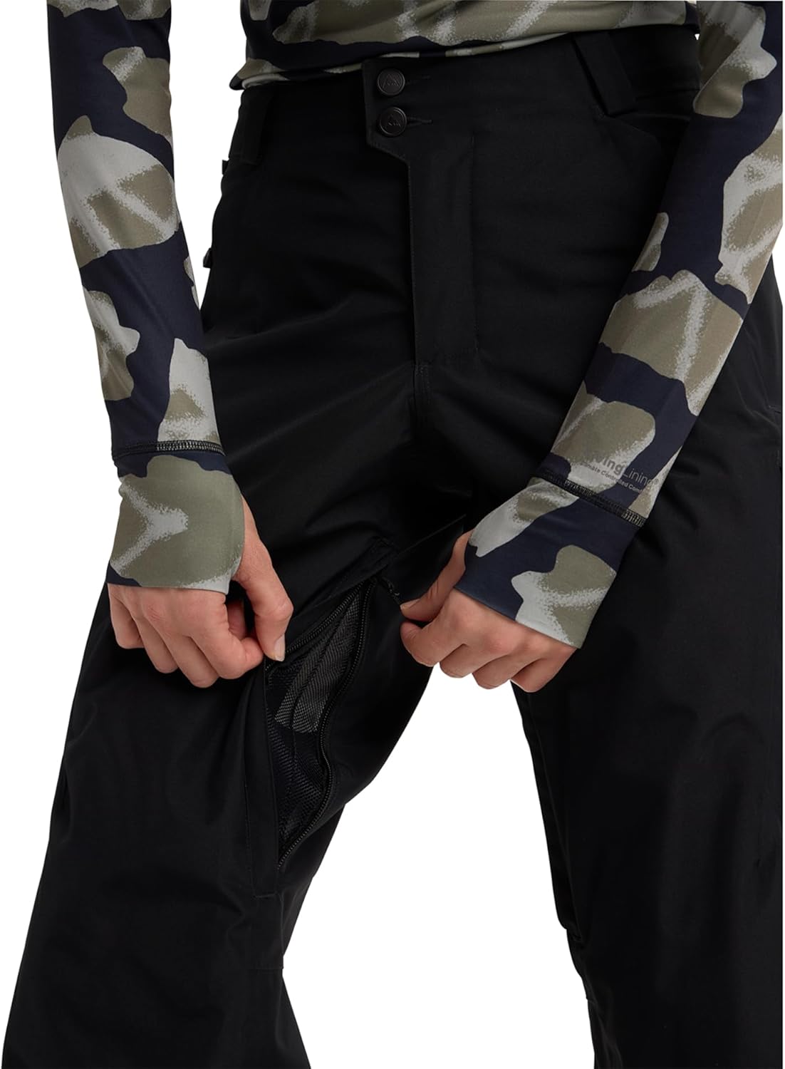 Burton Women’s Reserve 2-Layer Insulated Pants – Waterproof Winter Snowboard Pants – True Black, Large (Short)