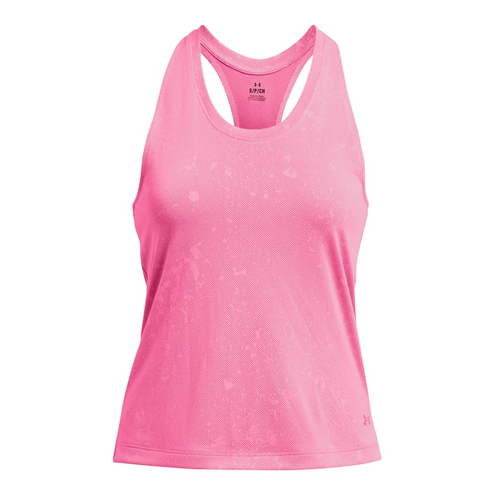 Under Armour Womens UA Launch Splatter Singlet, Women's Tank Top with Reflective Details, Sleeveless Sports Top for Women, Lightweight Running Top