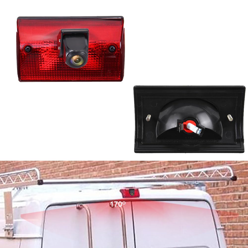 Kamera cofania światła hamowania HD, kompatybilna z Mercedes Freightliner Sprinter 2500 3500/W901 W902 W903 W904/B901 B902 B903 B904 B905/Dodge/V W LT Mk 2 (kamera + monitor 10.3 cm)