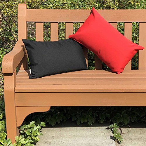 PILLOW DÉCOR Sunbrella Logo Red 12x19 Outdoor Pillow