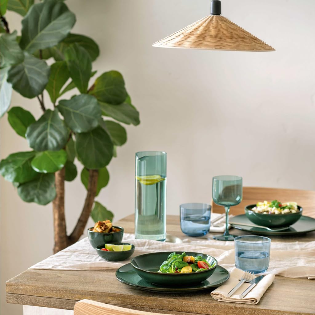 like. by Villeroy & Boch - Lave Vert Dipschälchen 6er Set, 140 ml, Schale für Dips & Snacks, 10x10x6 cm, Steingut, Grün