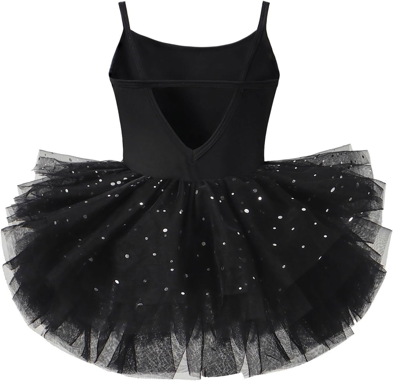 Tutu.kk Little Girls Backless Ballet Dress Sleeveless Ballet Tutu Leotard Ballerina Outfit for Toddler Girls