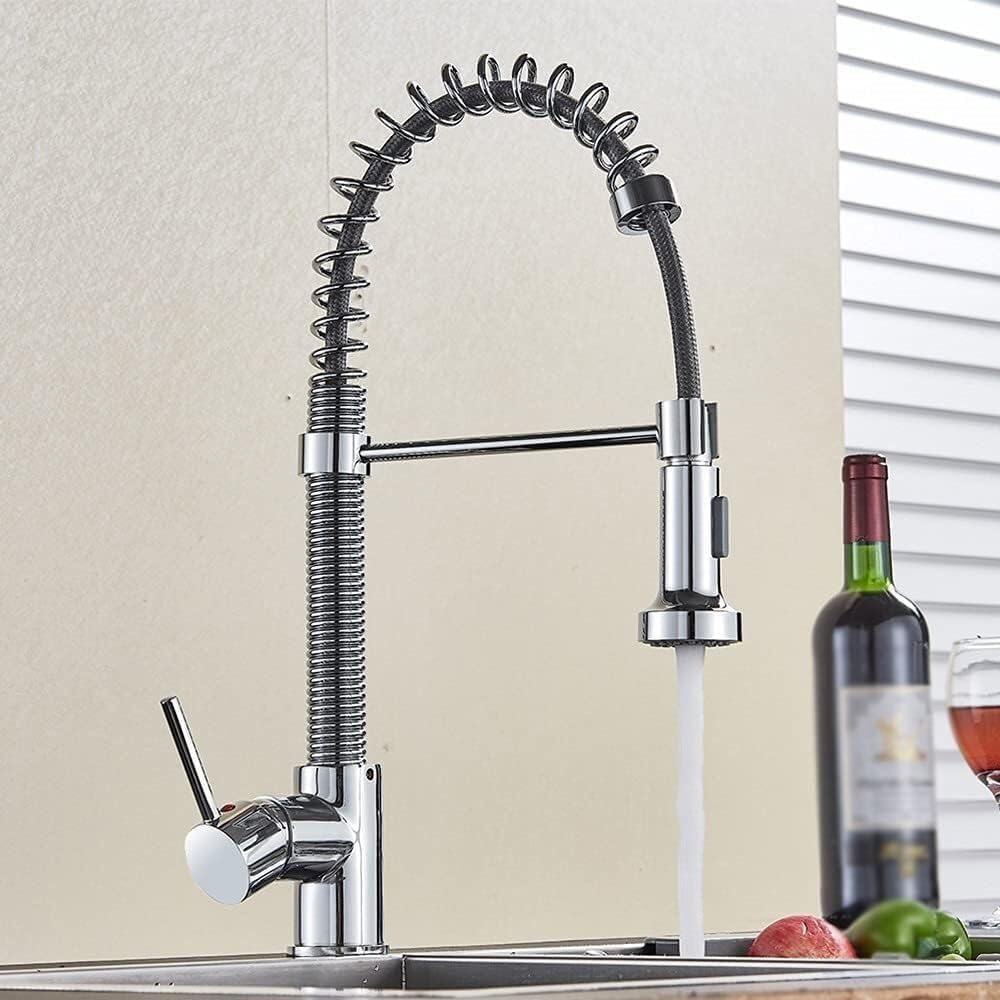 Mitigeur d'évier eau chaude et froide avec grue de mélange en bronze noir