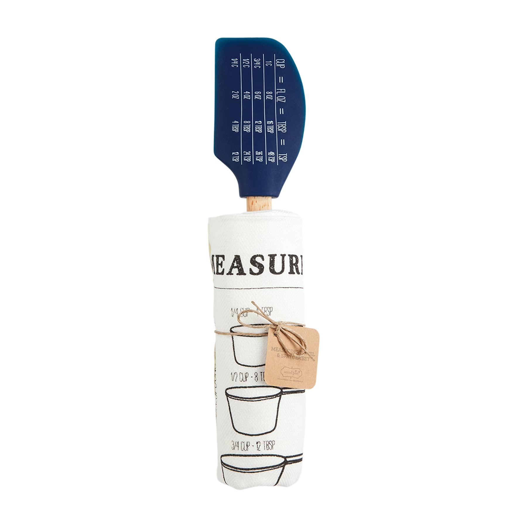 Ustensile spatules à mesurer Mud Pie bleu 66 x 41 cm pour préparation culinaire et pâtisserie