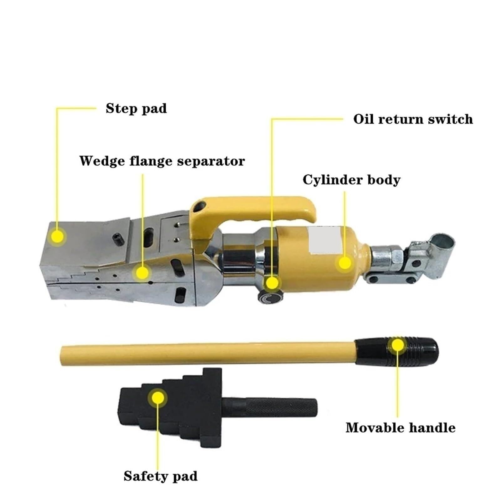 Separatore Idraulico Manuale Con Per Flangia Integrato 10T 81MM