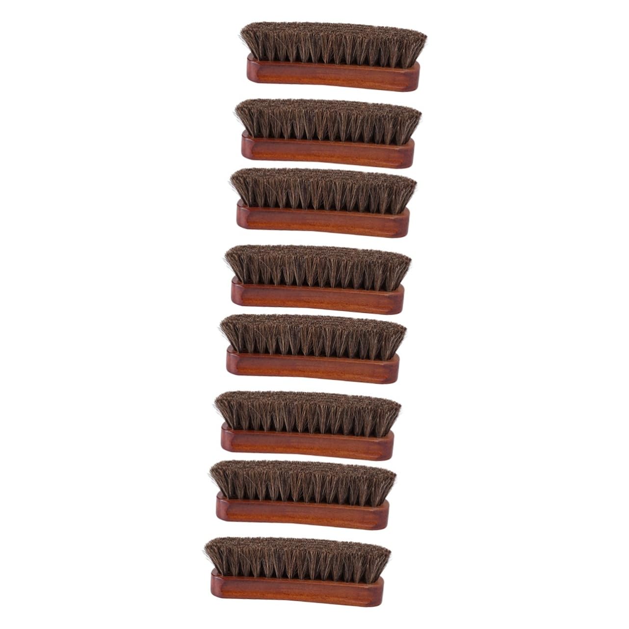 Homoyoyo 4 Set Spazzola Per in Legno Cavallo Polacco Pulitore Per Scarpe Spazzola Per La Pulizia Delle Scarpe Kit Per La Cura Degli Stivali in Pelle Di Legno 2 Pezzi*4