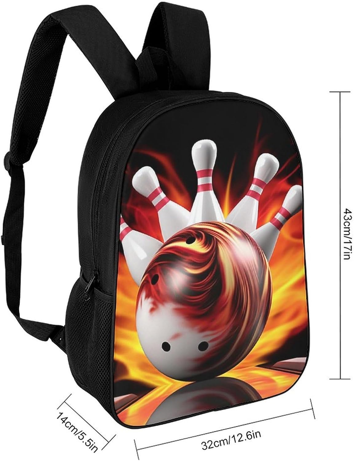 Bowling Ball Travel Lightweight Backpacks for Men Women image 2