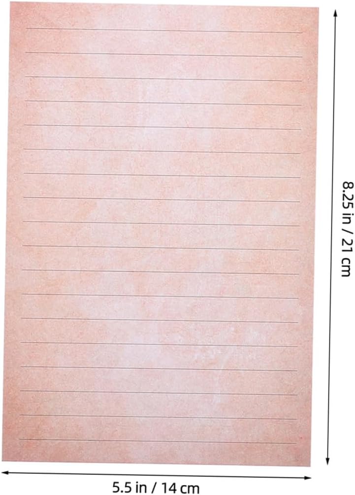 Vintage Stationery Set with Handwritten Letters Paper and Decorative Envelopes, Retro Letter Writing Papers Kit for Invitations and Greetings, 2 Sets