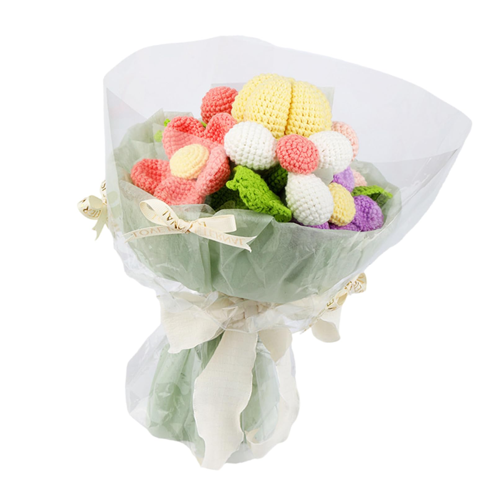 Snorvixre Kits Flower Bouquet Crochet Starter Crocheting Knitting Craft for Teacher