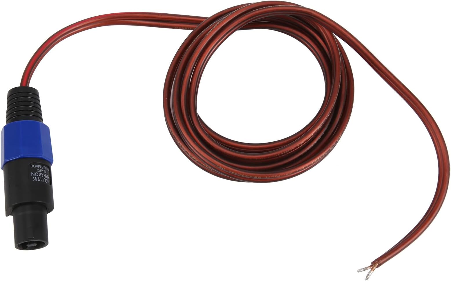 Speakon Speaker Cable, Blank Cable with Open End, Speakon to Speaker Cable, Audio Cable, Amplifier Connection Cable for DJ/PA
