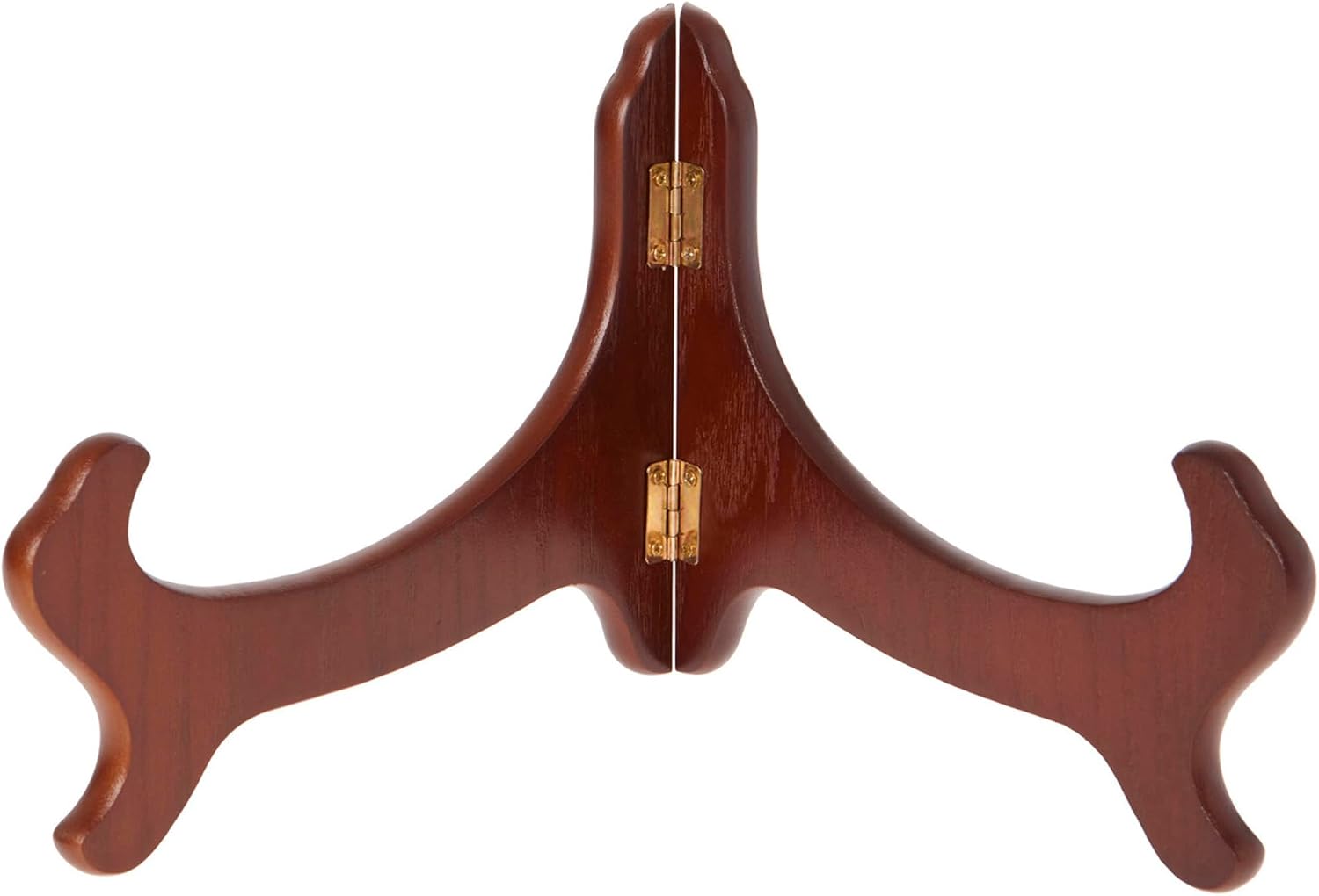 Bard's Hinged Walnut MDF Bowl Stand, 6.5" H x 10.625" W x 7.25" D (For 11" - 12" Bowls)