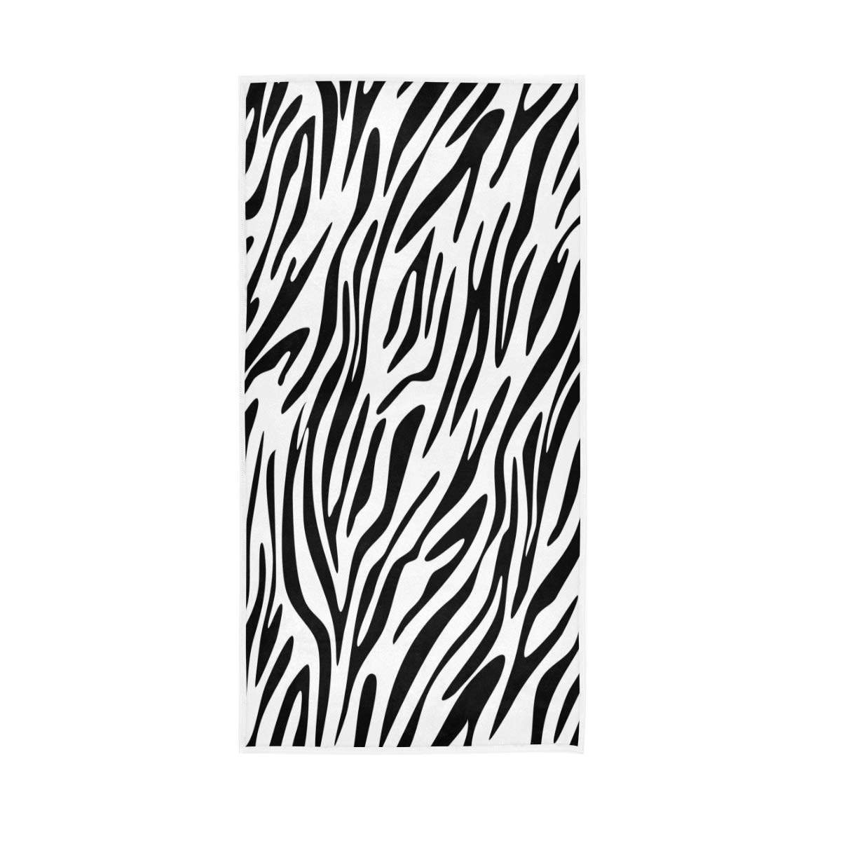 ALAZA Zebra Print Animal Towels Cotton Face Towel Bath Bathroom Decor 30