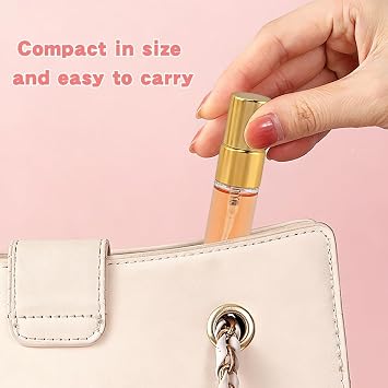 5 mL Travel Perfume Bottle Refillable 20 Pack with Droppers