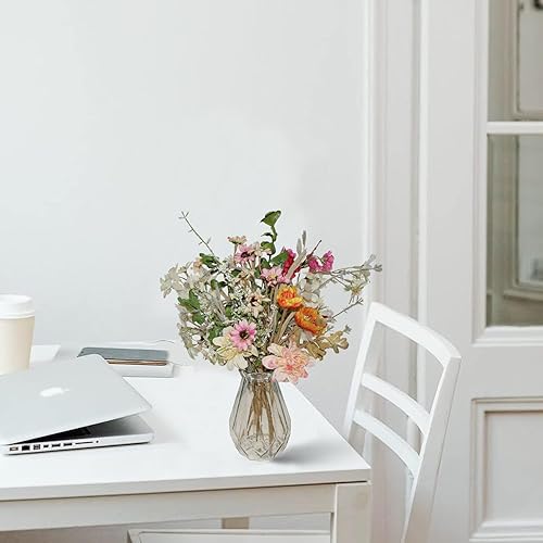 Miniatura 4 de 24 flores silvestres rústicas de primavera y verano de 16 pulgadas con tallos para manualidades o jarrón, centros de mesa de boda, ramos de