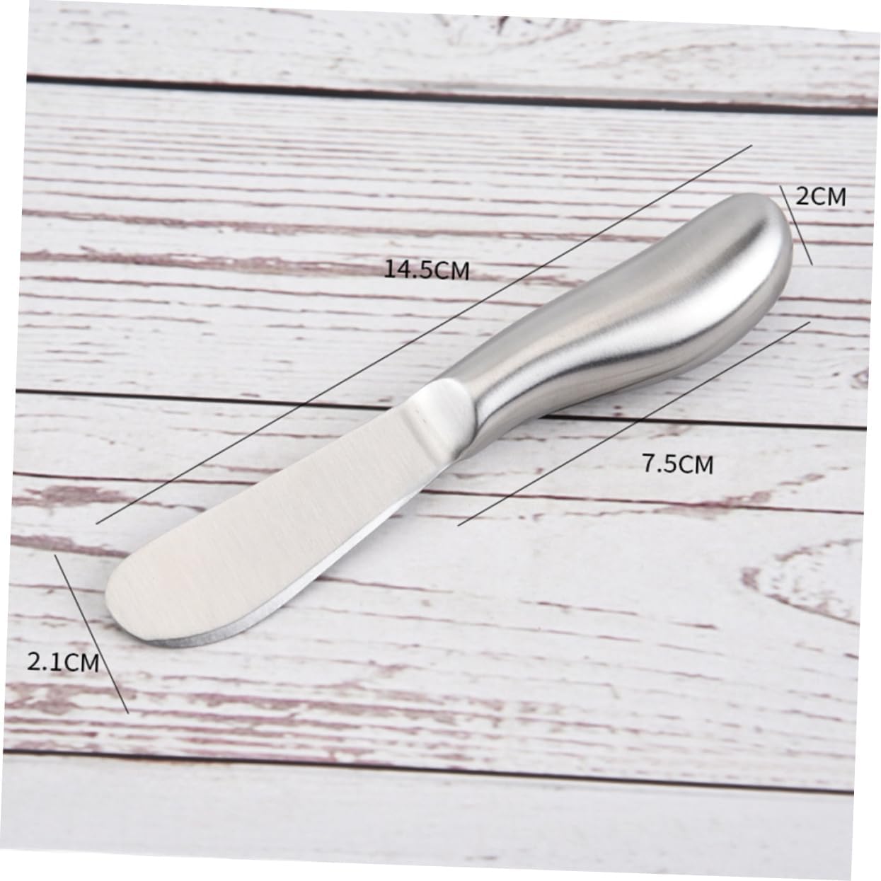 Hemobllo Stainless Steel Butter Spreader Rust Resistant Cream Cheese and Cake Icing Spatulas Kitchen Utensils for Home Bakers Restaurants and Catering Use