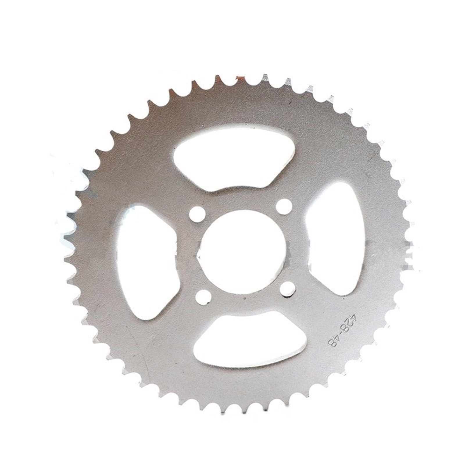 Pignone Denti Trasmissione Catena Pignone per catena posteriore da 420/428, 48 denti, 48 mm, per moto, adatto per ATV, Quad, Pit Bike, Dirt Bike, Buggy, Go Kart Kit Corona(428-48T)