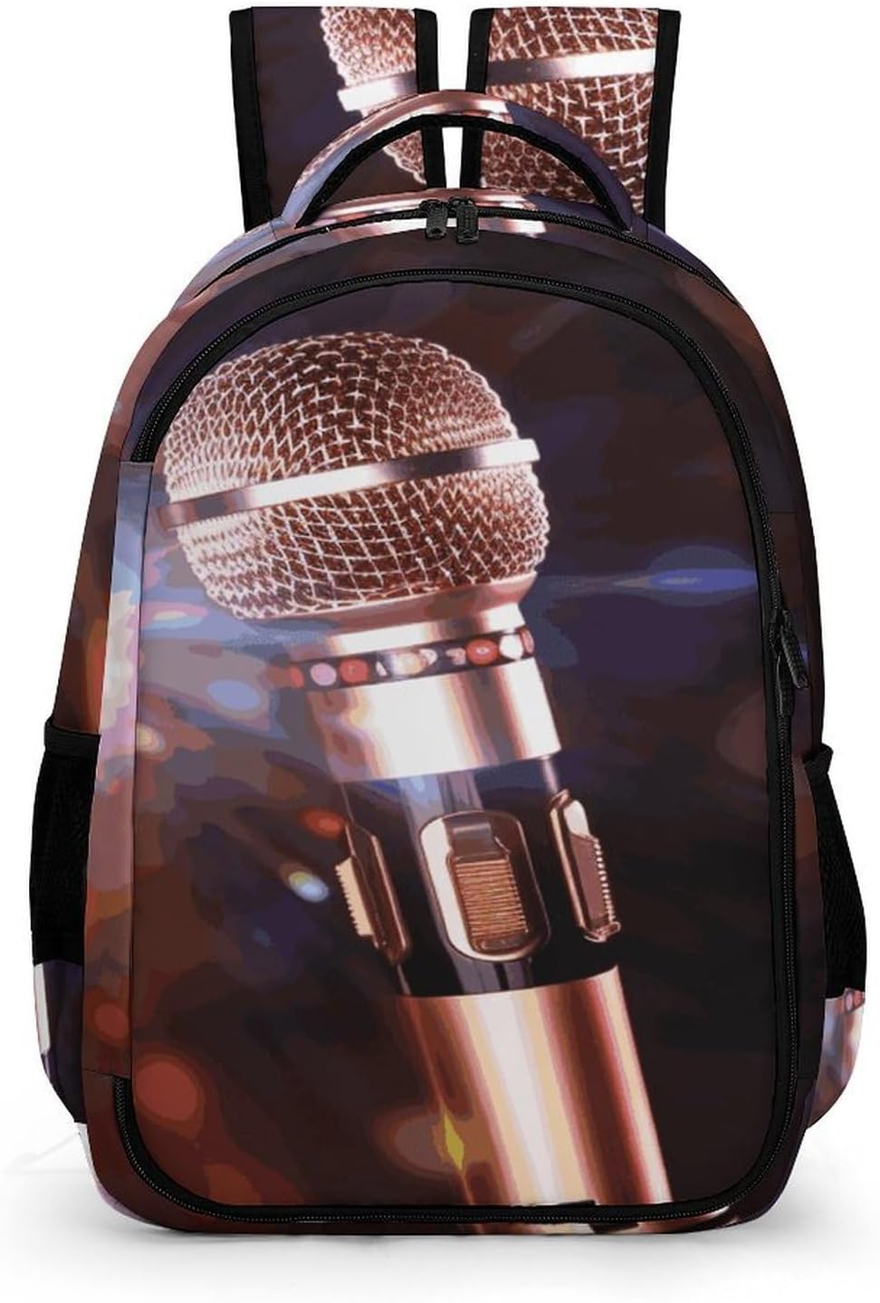 Karaoke Microphone Backpack for Women Men Nurse Bag Front Pocket, Carry On Backpack for Weekender Business Hiking
