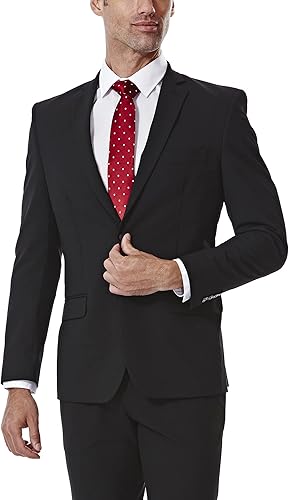 Haggar Traje de corte ajustado elástico premium para hombre JMH - Pantalones y chaquetas