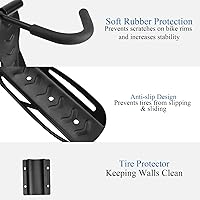 Vista 3 de Soporte de pared para bicicleta de garaje, ganchos para colgar bicicletas, sistema de almacenamiento vertical resistente para bicicletas