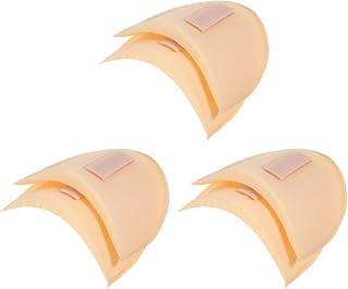 3Pairs Set-in Shoulder Pads Thickness 1.5cm Shoulder Pads for Womens Clothing Breathable Sponge Pads Shoulder Enhancer Sewing Supplies for Sloping High Low Shoulders Blazer Suit T-Shirt (Flesh Color)