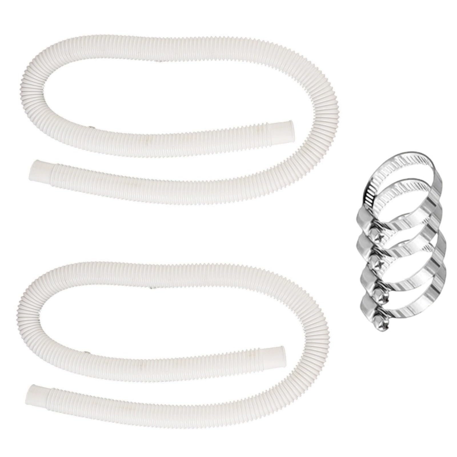 Pool Replacement Hose for Outdoor Pools and Pumps Quickly Connects Swimming Pool Hose with Rotating Attachments Water Circulation