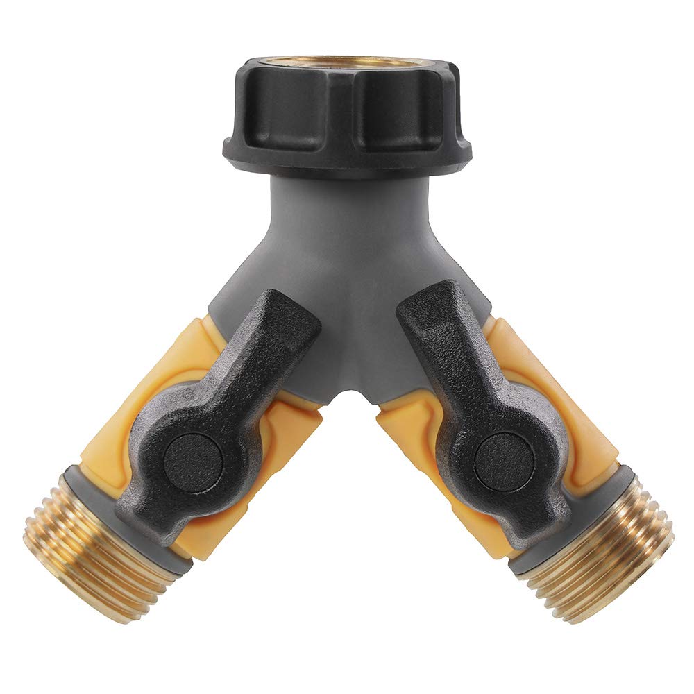 Solterra 56353 Garden Hose Y with Shut-Offs