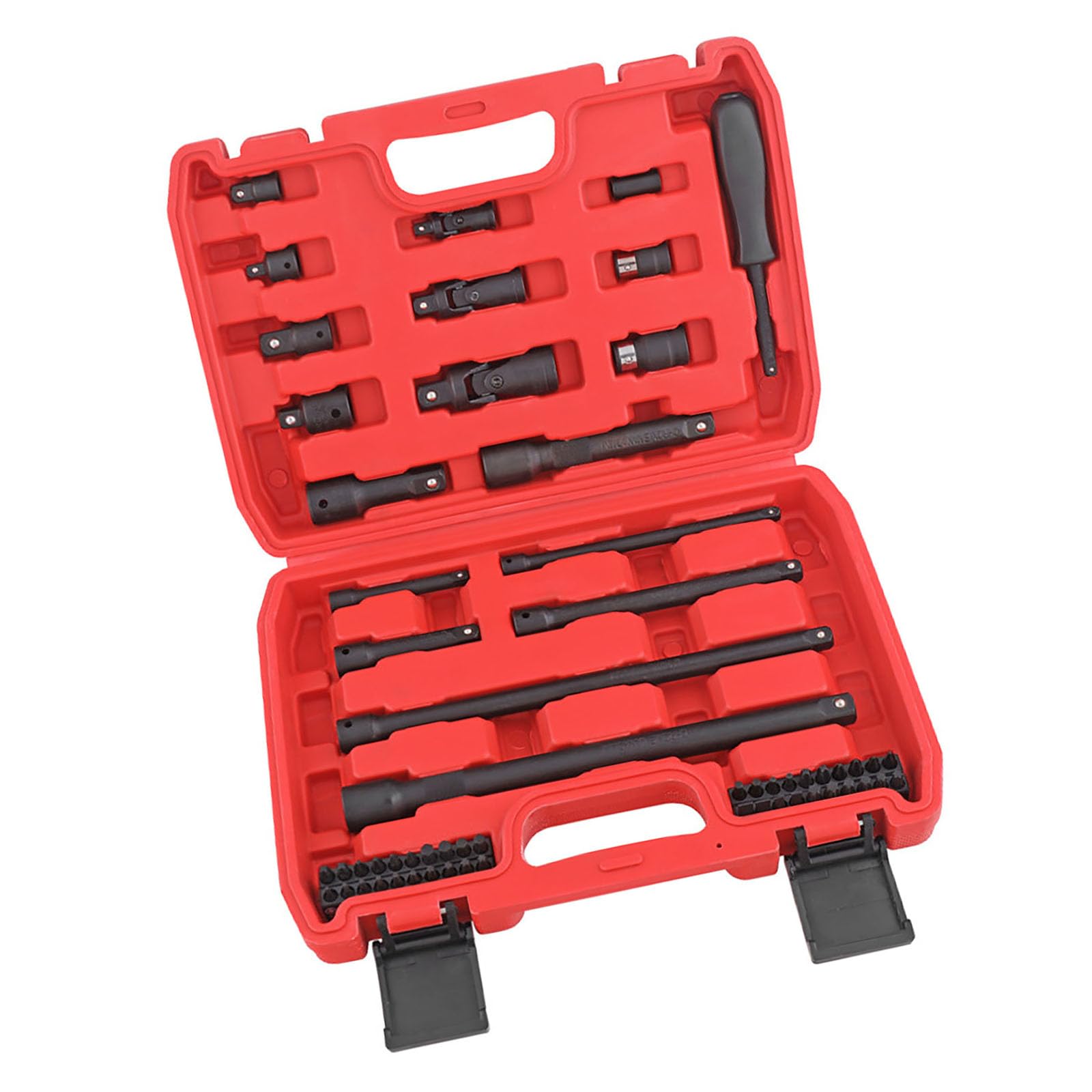 Msioytog 59Pcs Metal Socket Set With Storage Comprehensive Air Tool Socket Multiple For Enthusiasts & Auto Repair Professional Vehicle Service Equipment