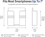 Support de téléphone mural, support de téléphone avec auto-adhésif. Support de Téléphone pour la douche/Charging. Compatible avec iPhone et Android