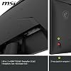 Msi 27 Mag 272f X24، شاشة ألعاب، Fhd، 16:9، مسطحة، Ips سريع، 240 هرتز، 0.5 مللي ثانية (دقيقة)، مزامنة تكيفية