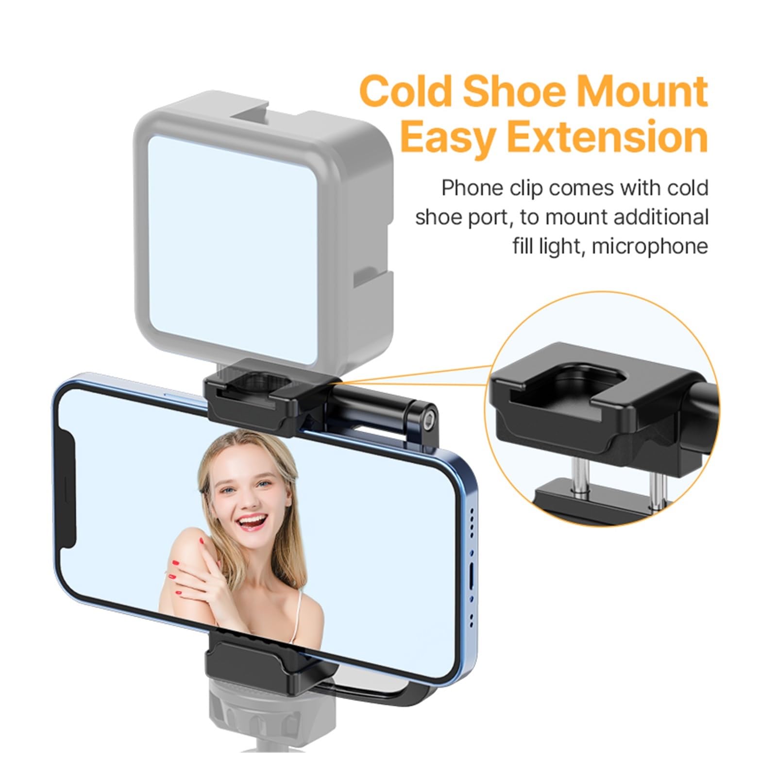 Clip Reflector Para Selfies Con Cámara Trasera – Ajustable, Compatible Con Cualquier Smartphone, Ideal Para Fotos Y Vídeos