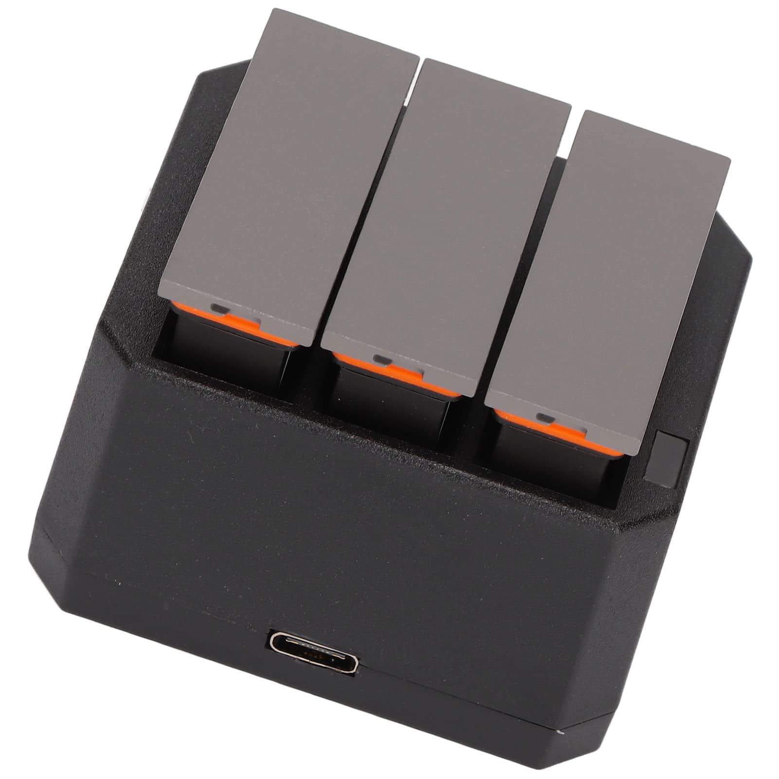 Kit Caricabatterie Per Action Camera Con 3 Batterie Ricaricabili Da 1300 mAh Indicatore LED Caricabatteria A 3 Per Uso Esterno Viaggi Fotografia