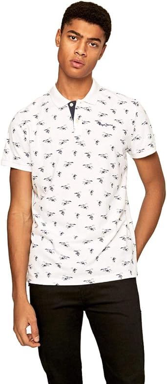 Pepe Jeans Polo Estampado Náutico Lacy Blanco para Hombre x-Small Blanco:  Amazon.es: Ropa
