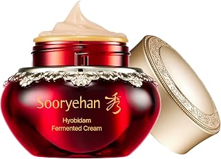 Sooryehan Hyobidam Fermented Cream with Wild Ginseng & Snow Fungus - Anti-Aging Korean Face Moisturizer for Firm, Hydrated Skin (1.7 fl oz)