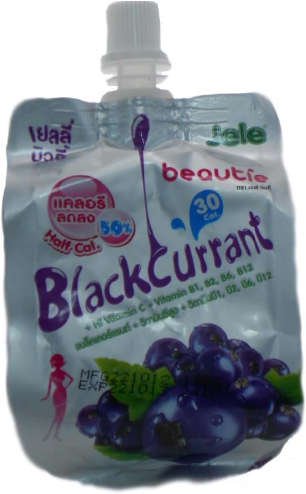 Jele Beautie (Blackcurrant + Hi Vitamin C + Vitamin B1, B2, B6, B12) Nt. Wt. 150 G. (5.29 Oz) Product From Thailand