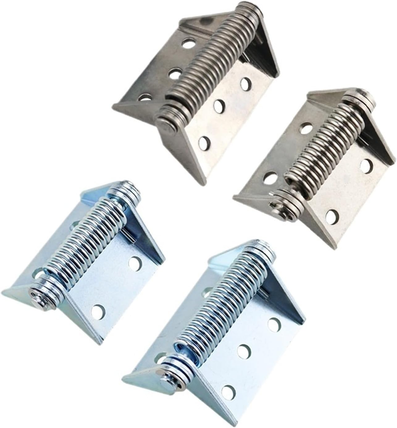 Stainless Steel Or Iron Galvanizing Self Closing Return Spring Load Bearing Hinge 1Pcs(70mm StainlessSteel)