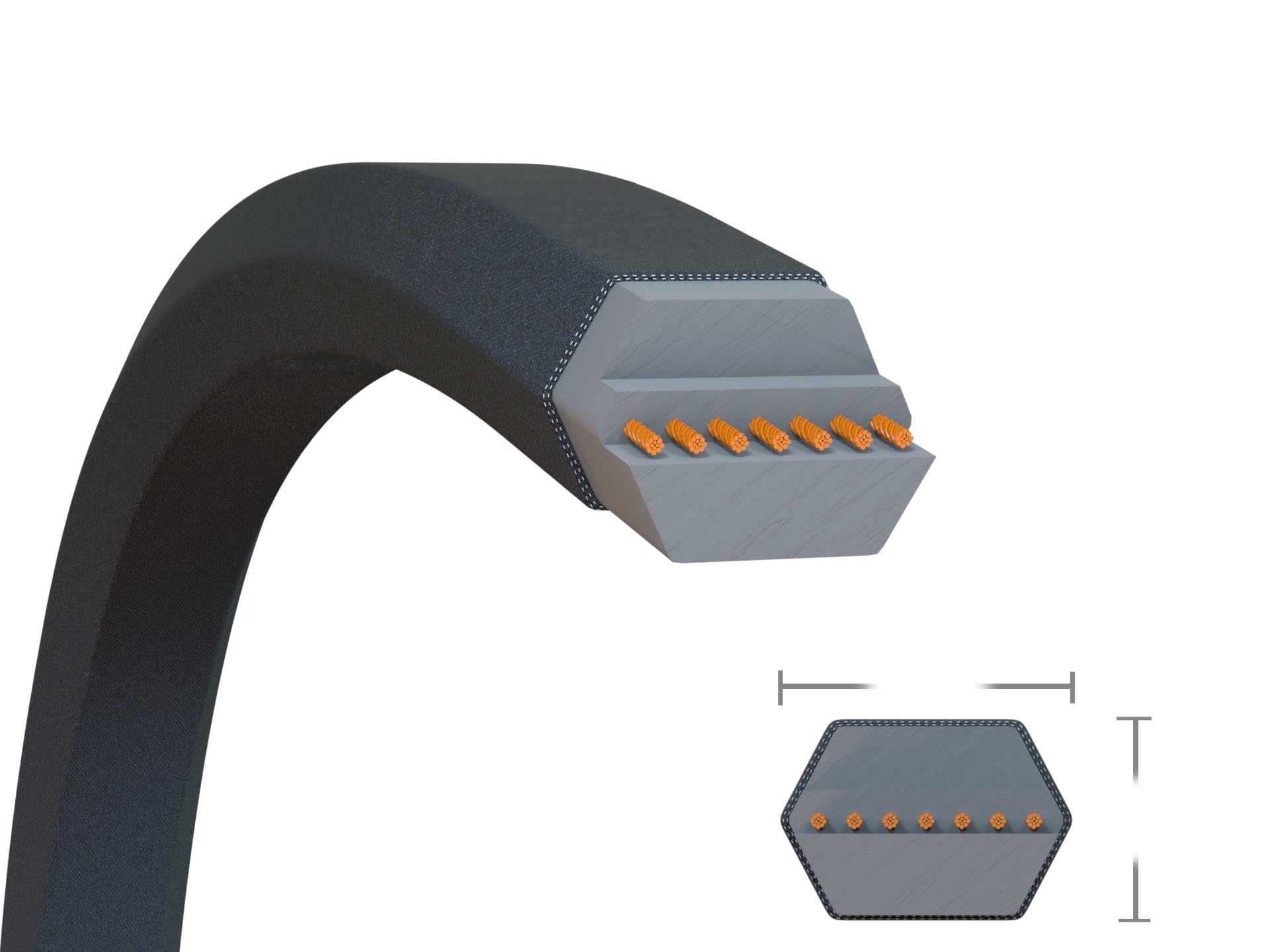 SECURA Keilriemen Mähwerk passend für Husqvarna CT131 CT141 CT151 CTH140 CTH141 CTH 151 CTH171