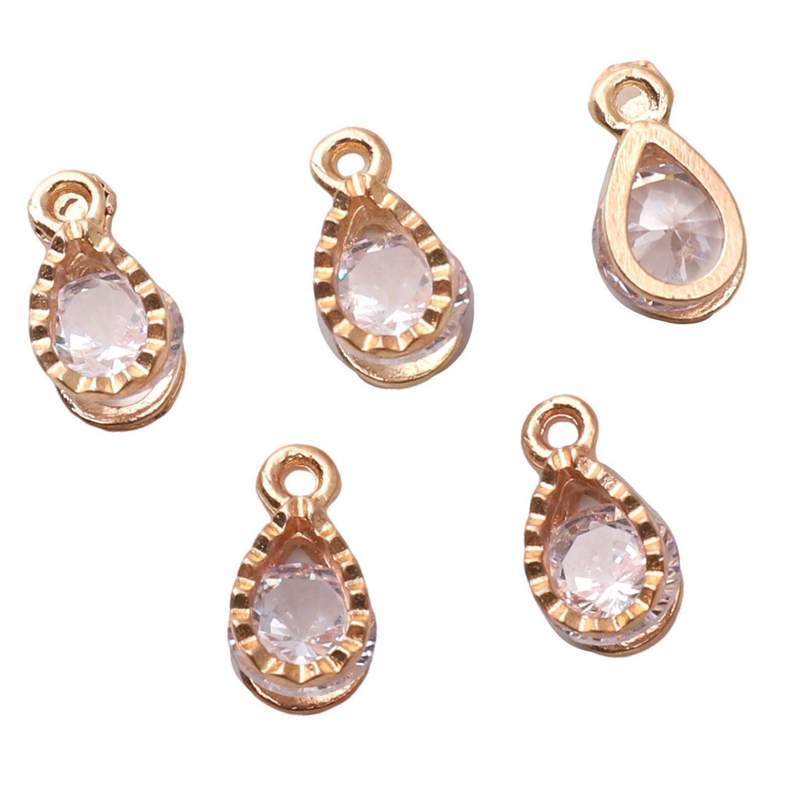 Snorvixre Modern Alloy Zircon Craft Pendant Jewelry Components for Jewelry Craft Handcrafted Pendant Charms