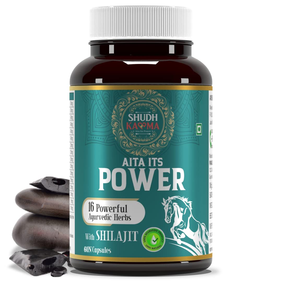 Shudh Kaama Power with Original Shilajit, Gokhru, Ashwagandha & Safed Musli for Strength, Stamina, Energy and Muscle Gain – 60 Capsules (B0BB9YW96K) Amazon Price History, Amazon Price Tracker