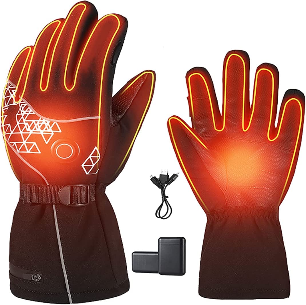 Gants d'hiver chauds pour éviter les mains gelées à moto et au ski grâce au chauffage 4000mAh